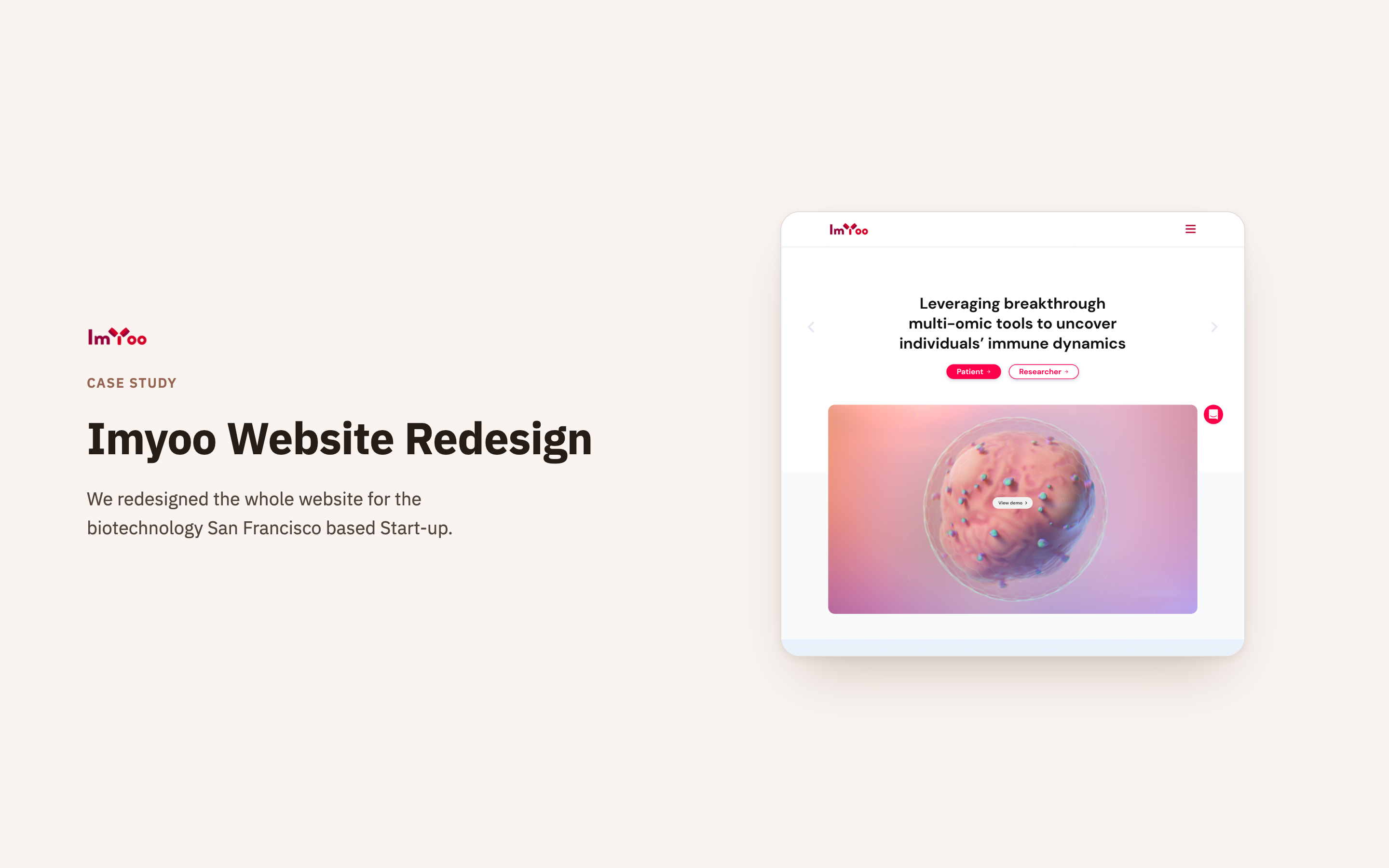 Imyoo Website Redesign Cover